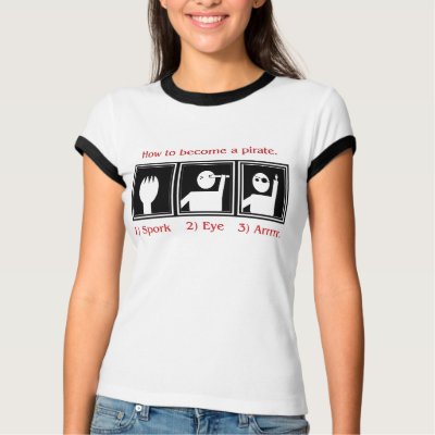 How to Become a pirate T-shirt by PianoRocknRoll
