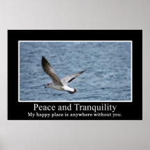 How to find peace and tranquillity poster