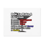 How To Make a Librarian postcards