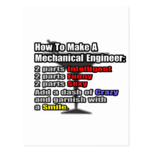 How To Make a Mechanical Engineer Postcards