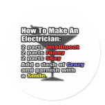How To Make an Electrician Sticker