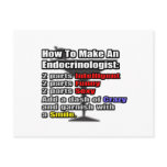How To Make an Endocrinologist postcards