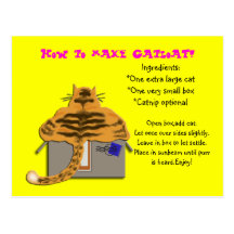 how to make catloaf post card