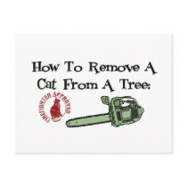 How to Remove a Cat from a Tree... Post Cards