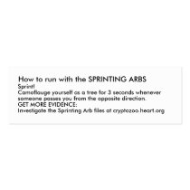 How to run with the SPRINTING ARBS Business Card Templates