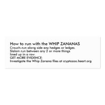 How to run with the WHIP ZANANAS Business Card Template