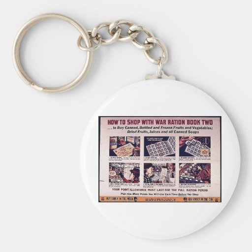 How To Shop With War Ration Book Two Keychains