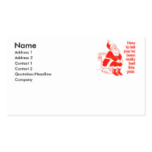 How to tell you've been really naughty business card templates