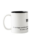 Howdah carriage on the back of elephant mugs