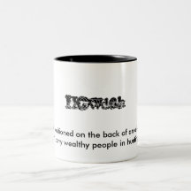 Howdah carriage on the back of elephant mugs