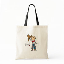Howdy! Cowboy Stick Figure Bag