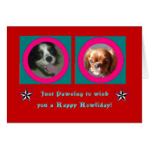 Howliday heureux cartes de vœux