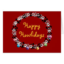 Howlidays heureux carte de vœux