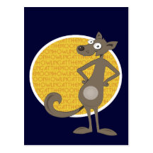 howling at the moon post cards