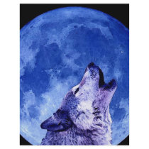 Howling Wolf at Moon