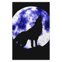 Howling Wolf at Moon