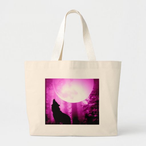 Howling Wolf Canvas Bags