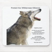 HOWLING WOLF Mouse Pad