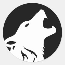 Howling Wolf Stickers