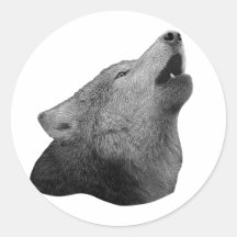 Howling Wolf - Stylized Image Stickers