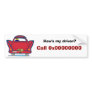 How's my driver?, Call 0x00000000 Bumper Sticker