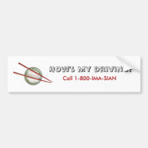How's My Driving? Bumper Stickers