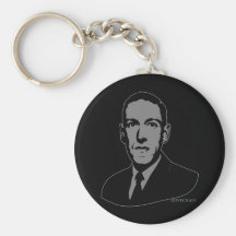 HP Lovecraft Portrait Keychain