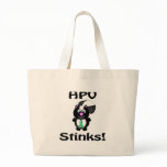 HPV Stinks Skunk Awareness Design Tote Bag