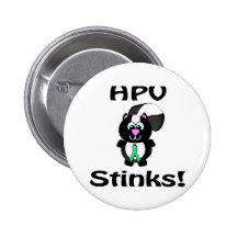 HPV Stinks Skunk Awareness Design Pins