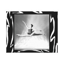 HRB Grand JETE zebra boarder Canvas Print