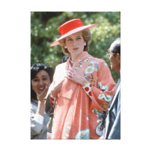 HRH Princess Diana Japan 1986 Stretched Canvas Print