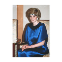 HRH Princess Diana Japan 1986 Canvas Prints