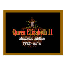 HRH Queen Elizabeth Diamond Jubilee postcard