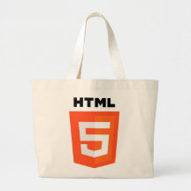 HTML 5 logo Canvas Bags