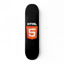 HTML 5 Logo Custom Skateboard