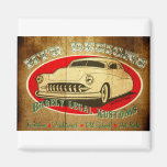 HTR Designs Barely Legal Kustoms Garage Fridge Magnets