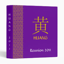 Huang Monogram Vinyl Binder