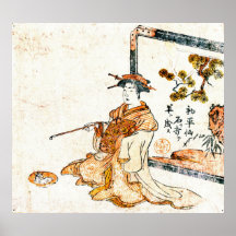 Huang sage chinois transformé Shangping 1787 Affiche