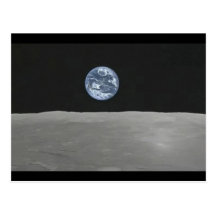 Hubble Earthrise Postcard