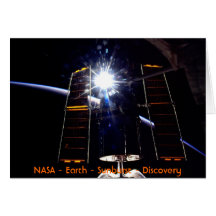 Hubble sunburst with Earth Limb. Cards