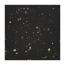 Hubble Ultra Deep Field View of 10,000 Galaxies Stretched Canvas Print