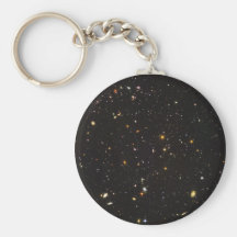 Hubble Ultra Deep Field View of 10,000 Galaxies Keychain