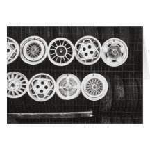 Hubcaps Greeting Card