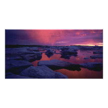 Hudson Bay Sunset Canada Personalized Photo Card