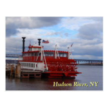 Hudson River Ferry Postcard