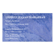 Hues of Blues  : Nature Wonders Graphics Business Card