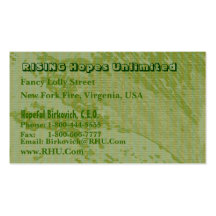 Hues of Green : Nature Wonders Graphics Business Card Templates