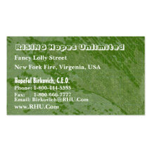 Hues of Green : Nature Wonders Graphics Business Card Template