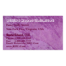 Hues of Purple : Nature Wonders Graphics Business Card Templates