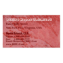 Hues of Red : Nature Wonders Graphics Business Card